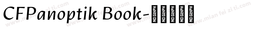 CFPanoptik Book字体转换